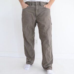 Ridgecut Toughwear Olive Green Heavyweight Carpenter Dungaree Pants 34X30